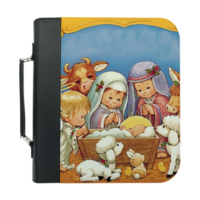 Clúdach Leabhar Leatherette Sublimation le Dúnadh Zipper