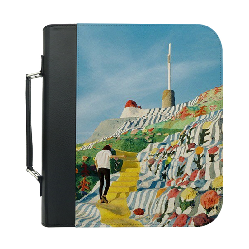 Clúdach Leabhar Leatherette Sublimation le Dúnadh Zipper
