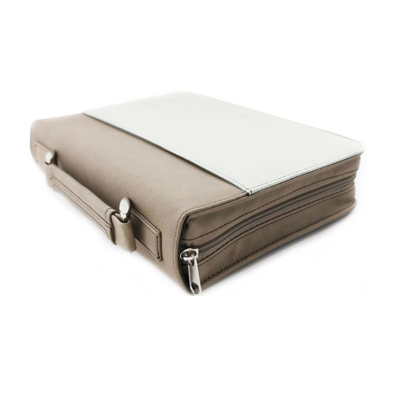 Clúdach Leabhar Leatherette Sublimation le Dúnadh Zipper