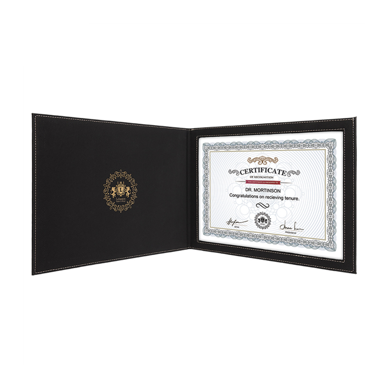 Sealbhóirí Teastas Leatherette Laserable