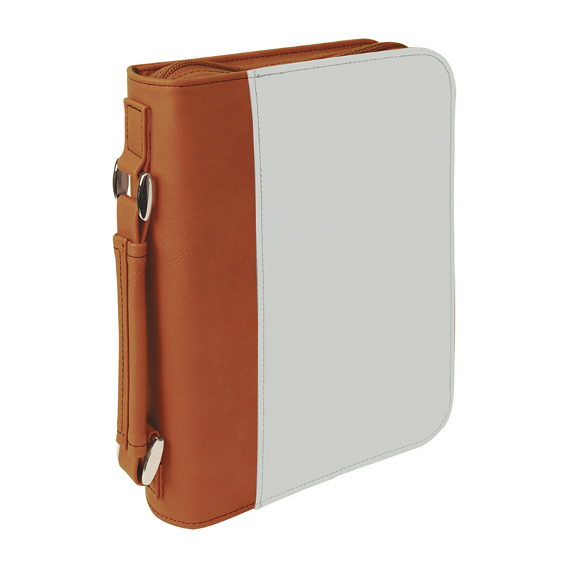 Clúdach Leabhar Leatherette Sublimation le Dúnadh Zipper
