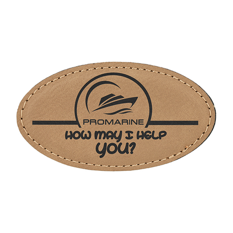 Suaitheantais Ainmneacha Oval Leatherette