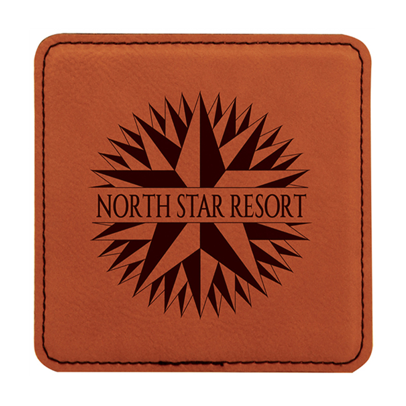 Cóstaeir Leathar Cearnóg 4' x 4'
