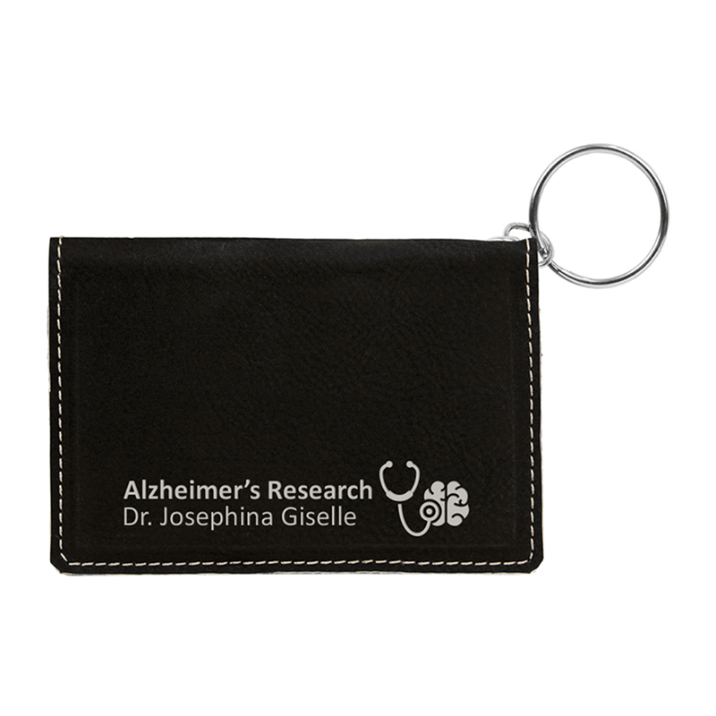 Sealbhóirí ID Leatherette Laserable