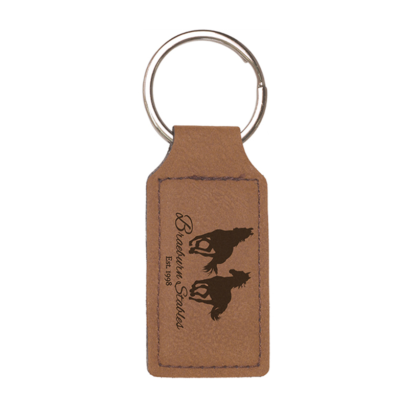 Keychain Dronuilleog Laserable Leatherette