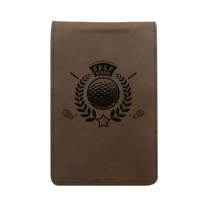 Sealbhóir Scórchárta Gailf Leatherette Laserable