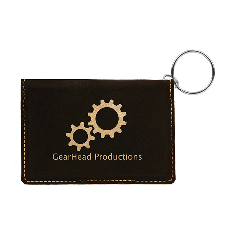 Sealbhóirí ID Leatherette Laserable