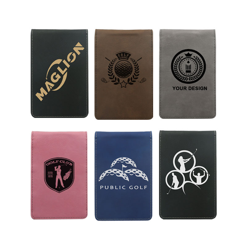 Sealbhóir Scórchárta Gailf Leatherette Laserable