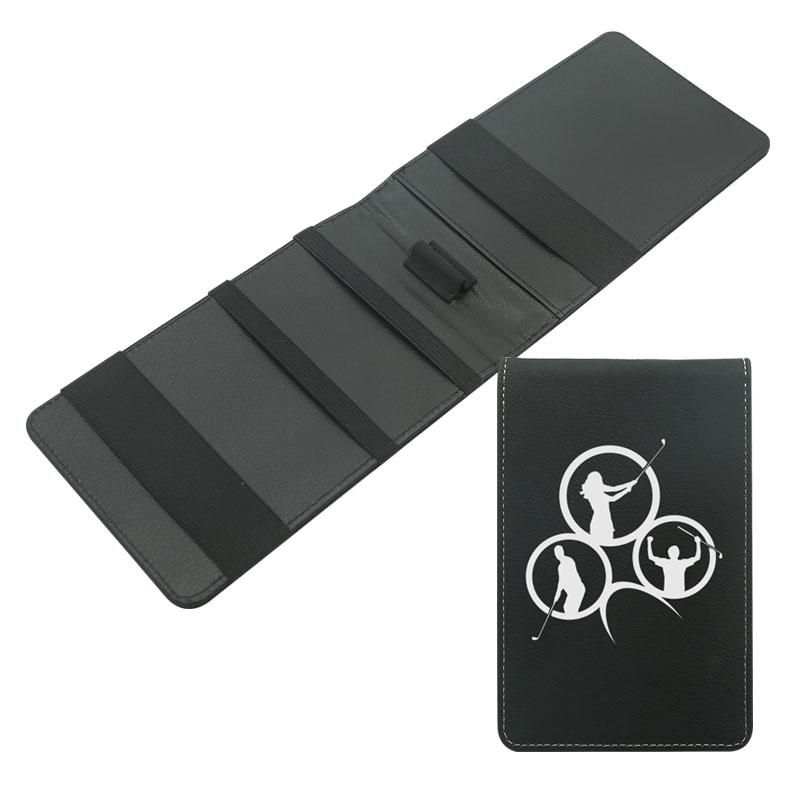 Sealbhóir Scórchárta Gailf Leatherette Laserable