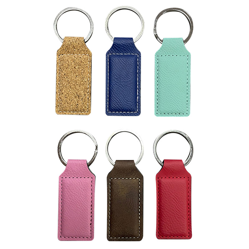 Keychains Dronuilleog Leatherette Laserable le Imeall Oiled