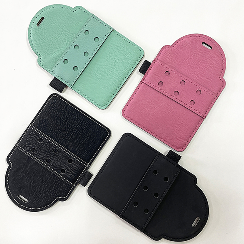 Clib Mála Gailf Leatherette Laserable le Tees