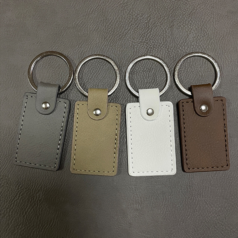 Keychains Dronuilleog Leatherette Laserable le Imeall Oiled