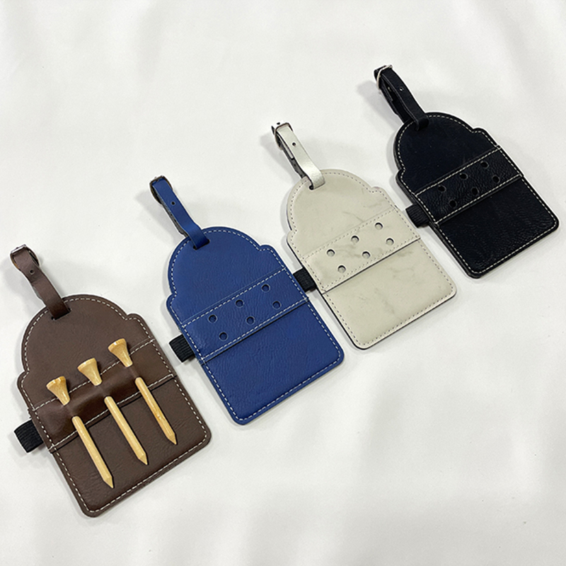 Clib Mála Gailf Leatherette Laserable le Tees