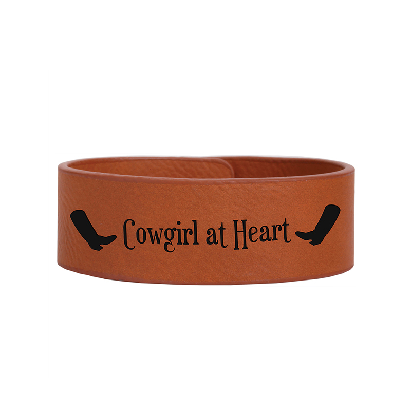 9 1/2' x 1' Bracelet Cufa Leathar Inlserable