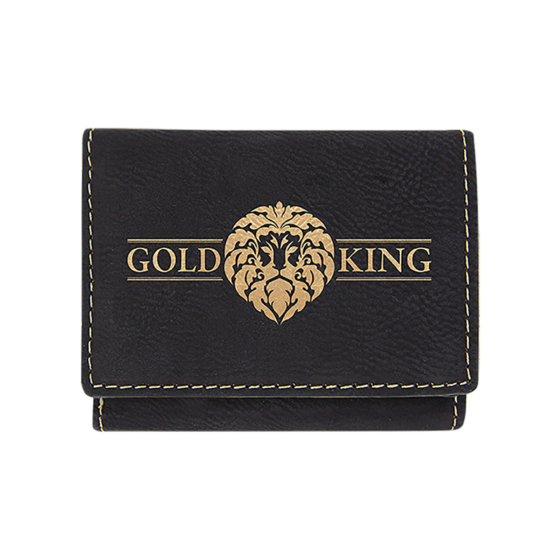 Sparán Trifold Leatherette Laserable