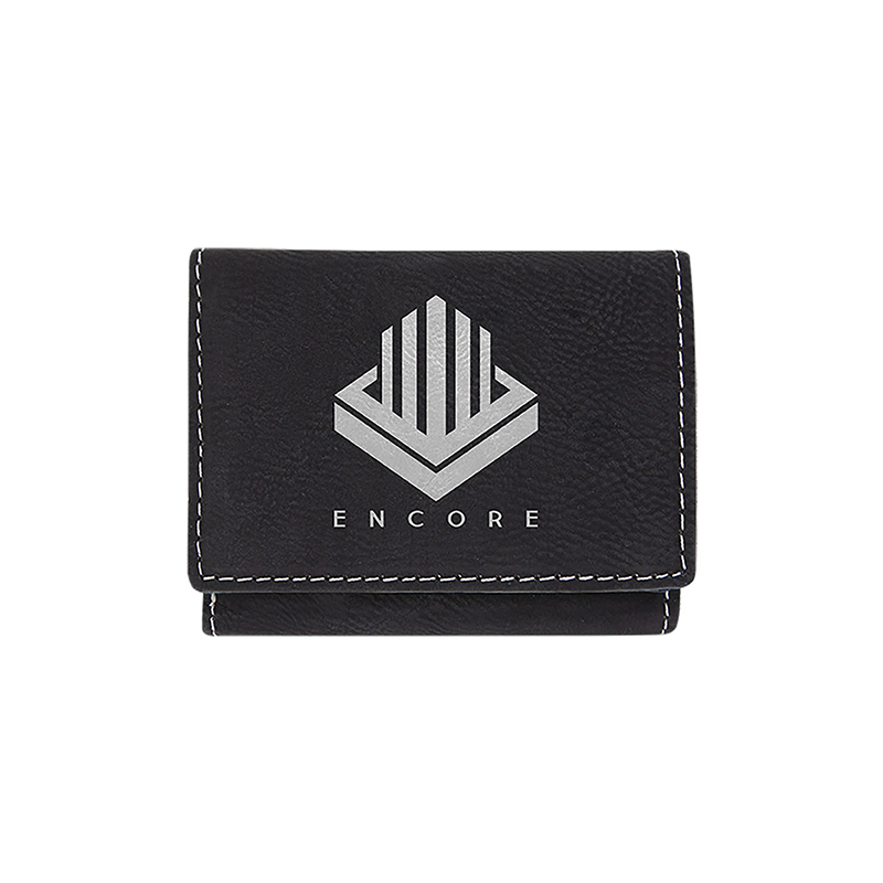 Sparán Trifold Leatherette Laserable