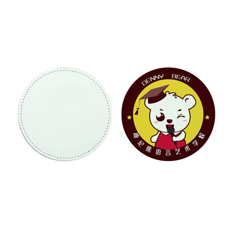 2 1/2' Babhta Sublimation Leatherette Paistí le greamaitheacha