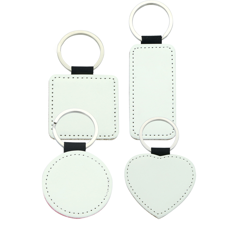 Sublimation Glittering Leatherette Dronuilleog Keychain - Priontáil Thaobh Aonair Sublimation Glittering Leatherette Dronuilleog Keychain - Priontáil Thaobh Aonair
