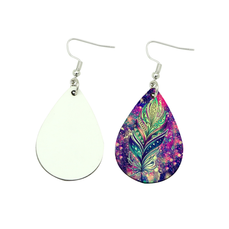 Cruth Titim Earring Leathar Sublimation PU (péire)
