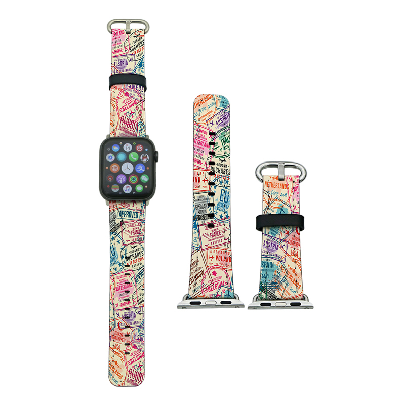 Bannaí iWatch Leathar PU Sublimation le haghaidh Sraith 4/5-40mm