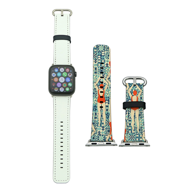 Bannaí iWatch Leathar PU Sublimation le haghaidh Sraith 4/5-44mm