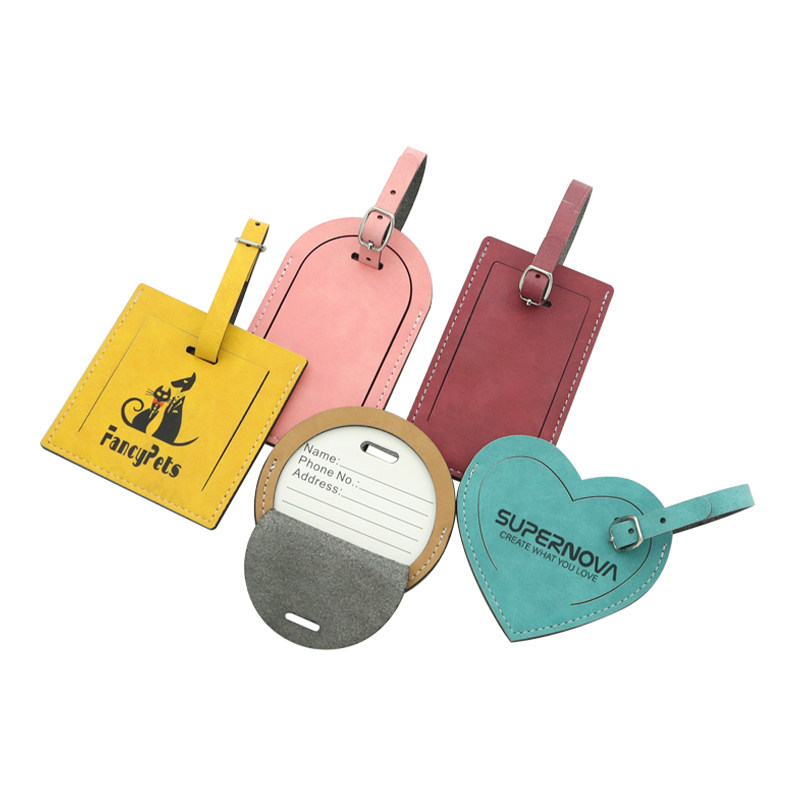 Sublimation Colorful Double Side PU Leathar Bagáiste Clib - Dronuilleog