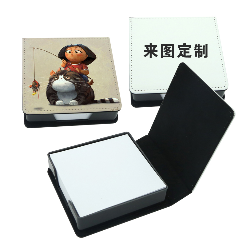 Bosca Nótaí Greamaitheach Leatherette Sublimation - Cearnóg