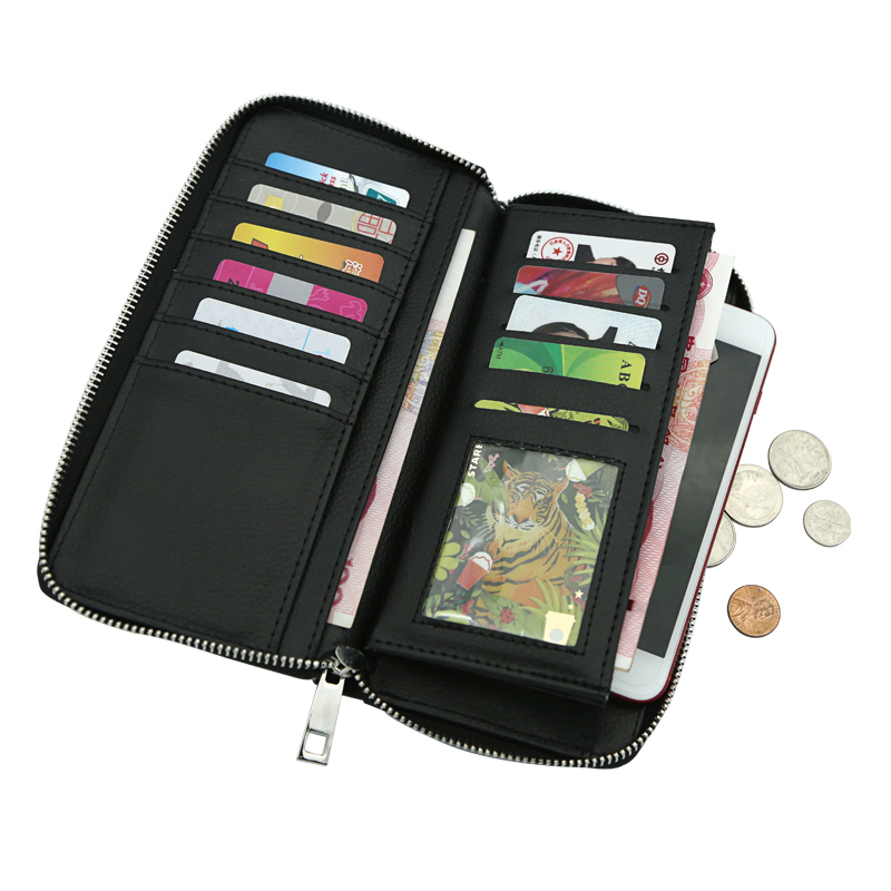 Sublimation Leatherette Zipper Wallets - Large