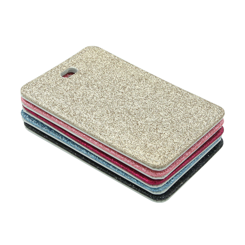 Clib Bagáiste Leathar Glitter Sublimation- Taobh Aonair Inphriontáilte