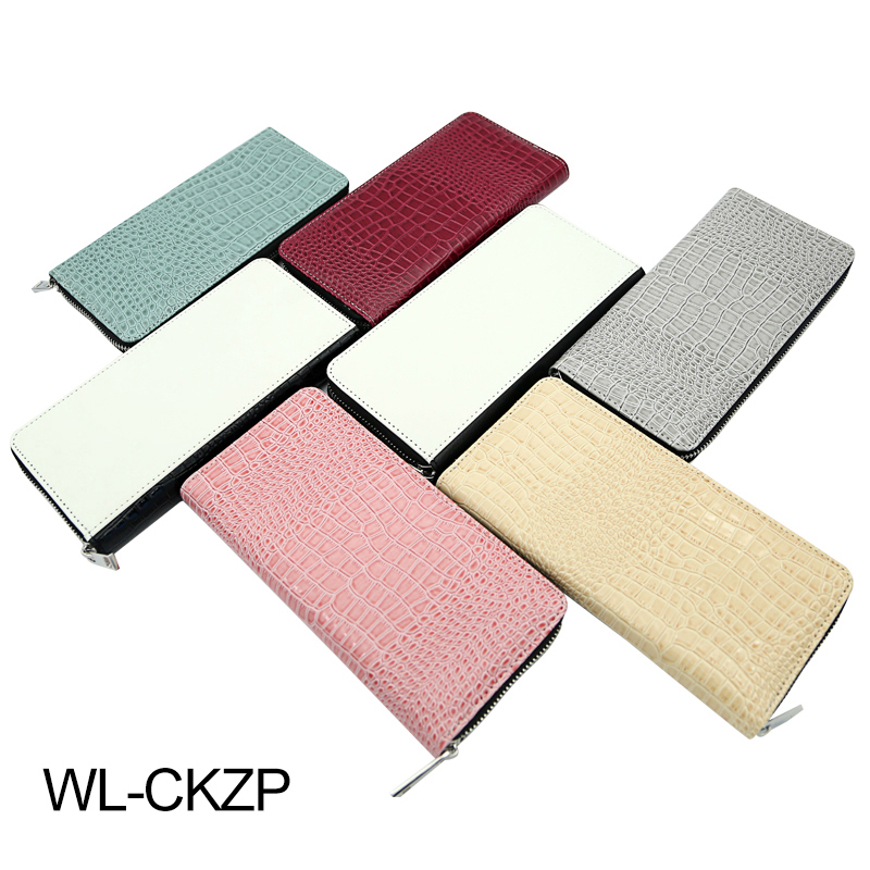 Sublimation Leatherette Zipper Wallets - Large