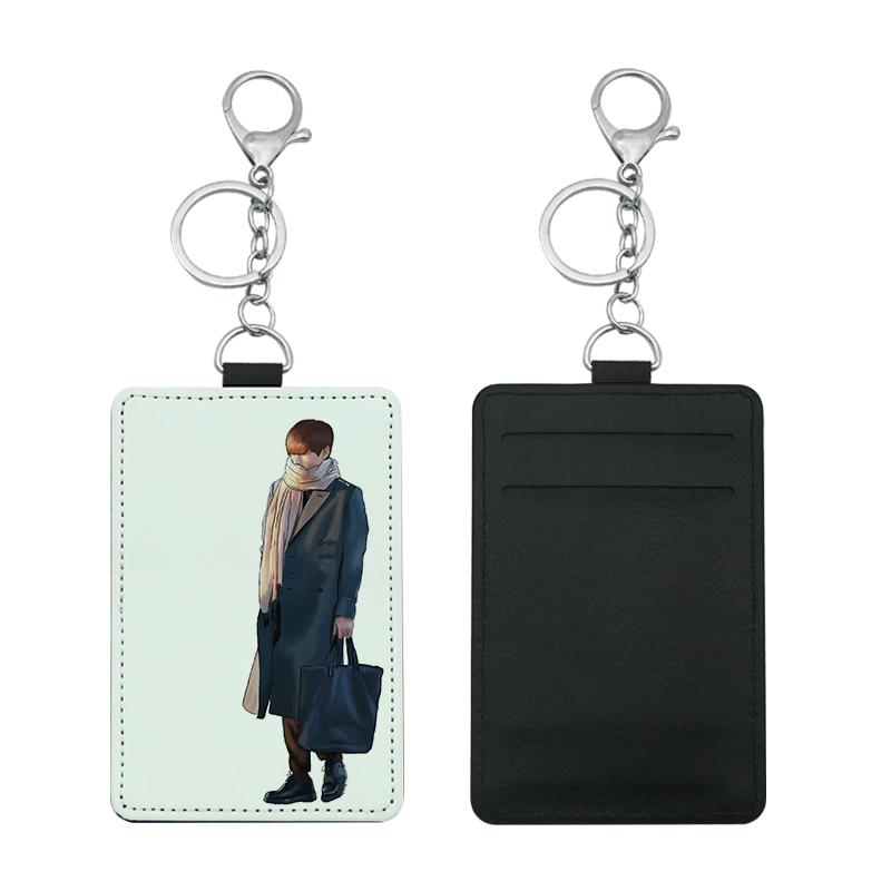 Sealbhóir Cárta Bus Sublimation Leatherette le 2 shliotán