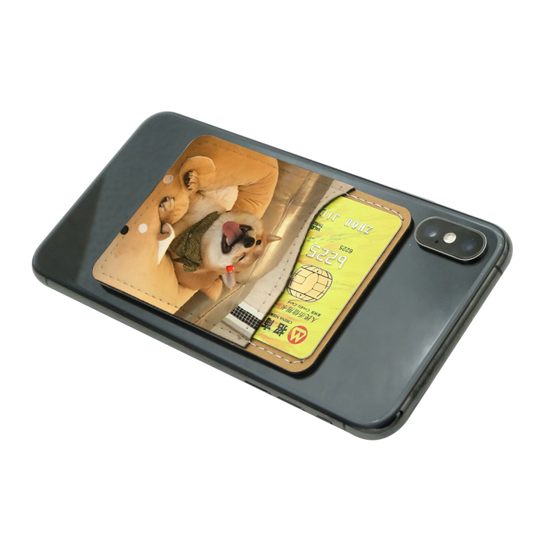 Sealbhóir Cárta Fón Leatherette Sublimation