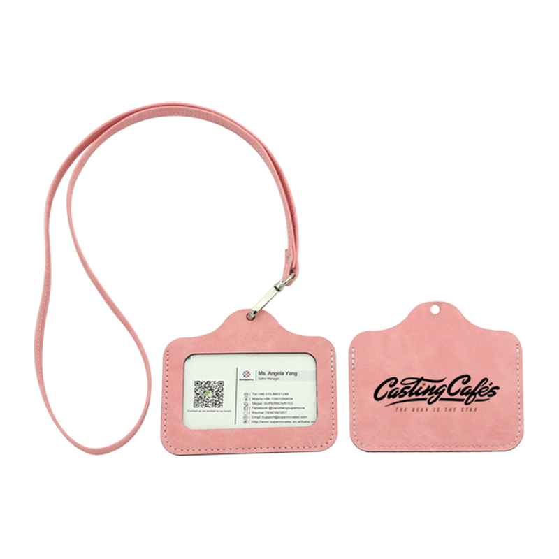 Sealbhóir Suaitheantas ID Leatherette Sublimation - Cothrománach