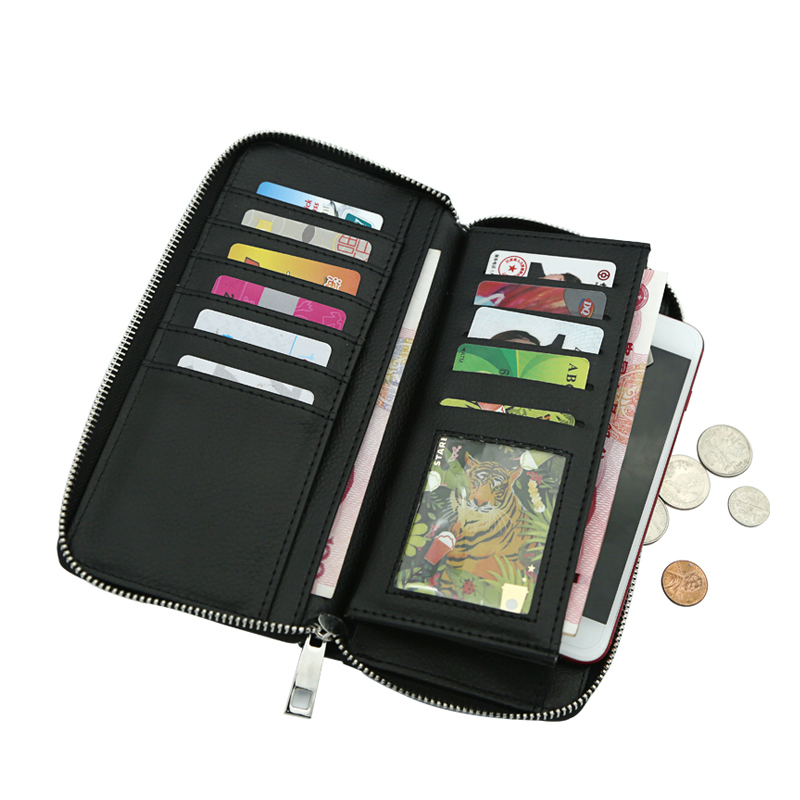 Sublimation Leatherette Zipper Wallets - Large