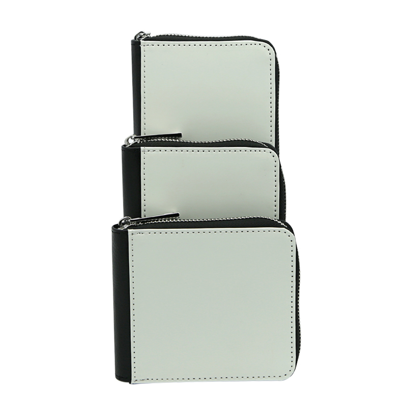 Sublimation Leatherette Zipper Wallets - Large