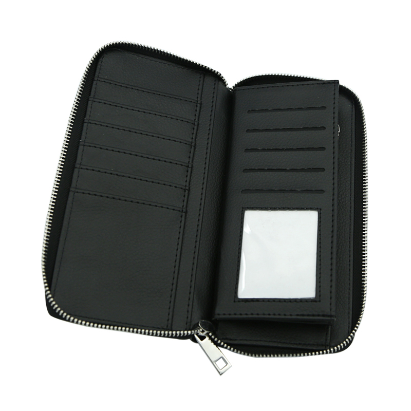 Sublimation Leatherette Zipper Wallets - Large