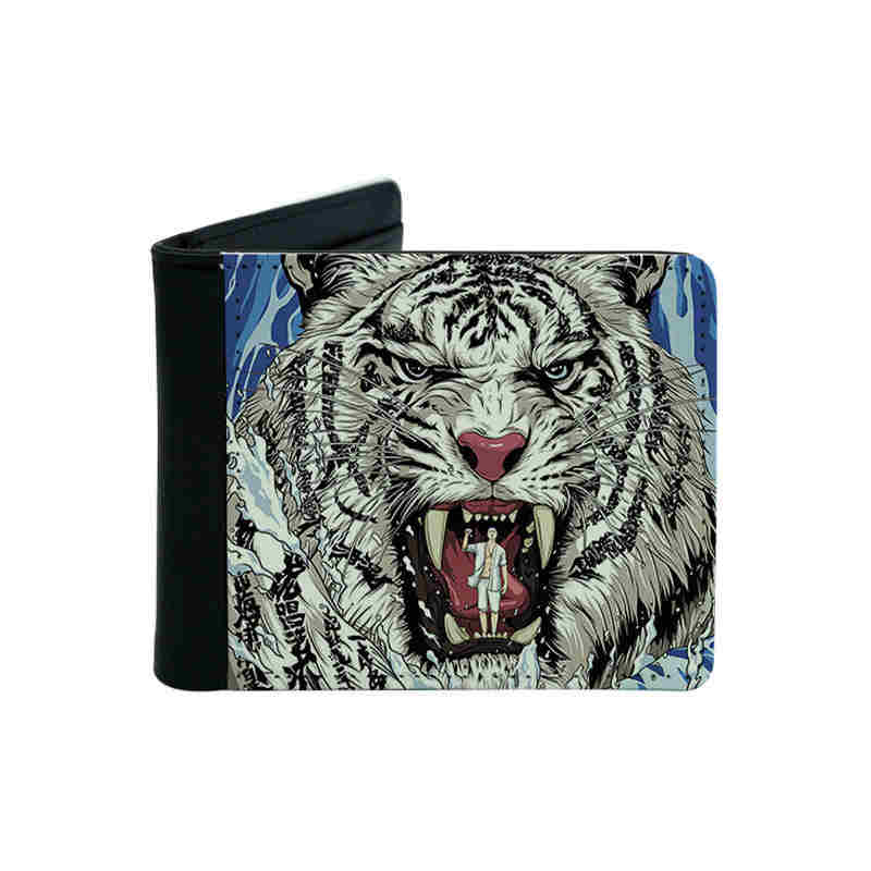 Sparán Leatherette Sublimation na bhFear le Sealbhóir Cárta