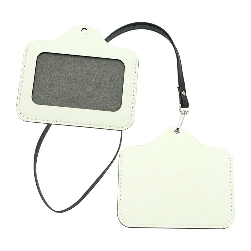 Sealbhóir Suaitheantas ID Leatherette Sublimation - Cothrománach