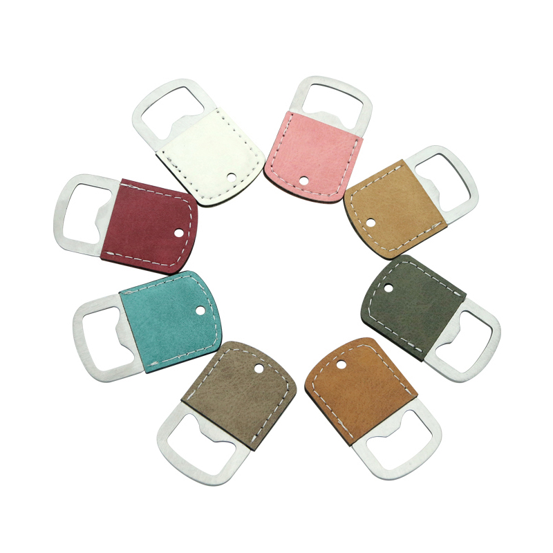 Sublimation Leatherette Oscailte Buidéal Cruach Dhosmálta Keychain