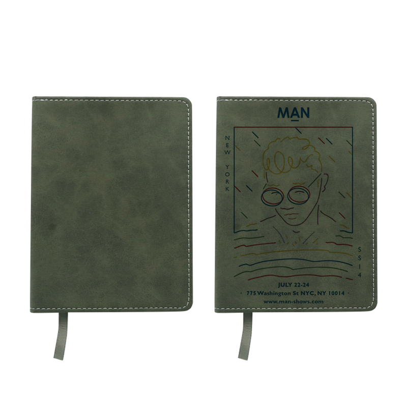 Leabhar nótaí Leathar Dath sublimation - Méid A6