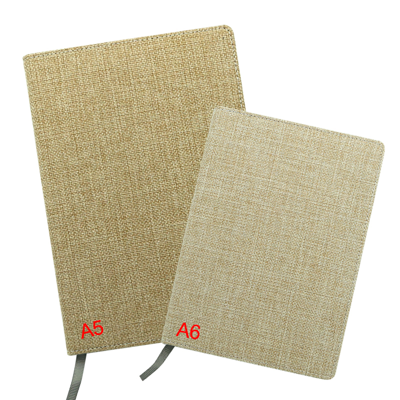Leabhar Nótaí Inathraithe Sublimation Jute - Méid A5