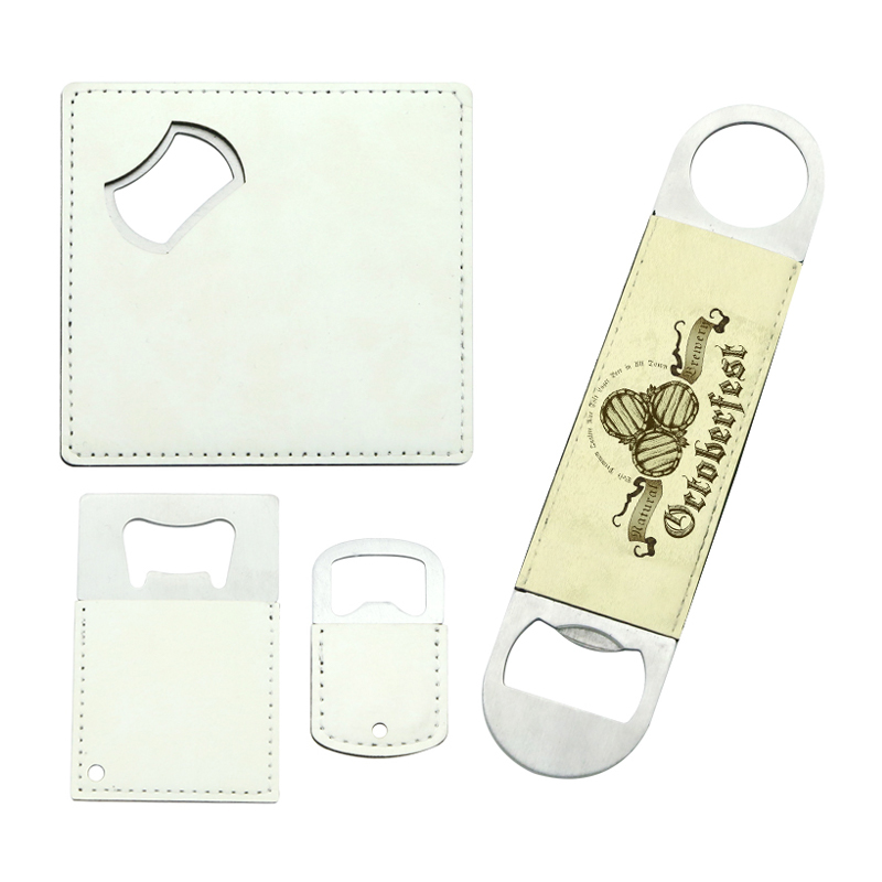 Sublimation Leatherette Oscailte Buidéal Cruach Dhosmálta Keychain