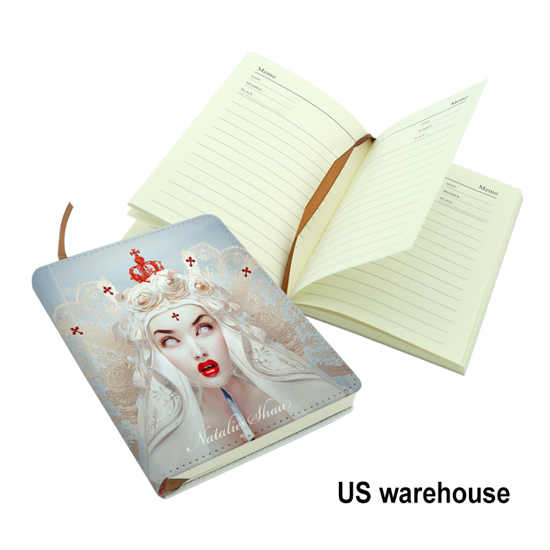 Leabhar nótaí Leathar Sublimation PU - Méid A6