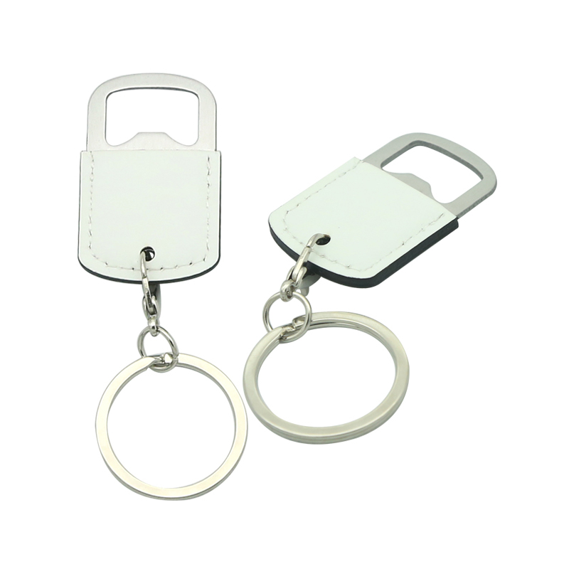 Sublimation Leatherette Oscailte Buidéal Cruach Dhosmálta Keychain